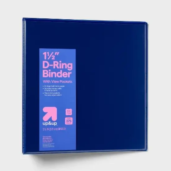 1.5" 3 Ring Binder Clear View - up&up&trade; image {3}