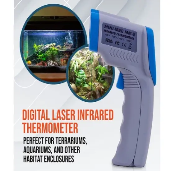 Metris Instruments MM2 Mini Digital Reptile Thermometer, Gauge for Reptiles image {1}