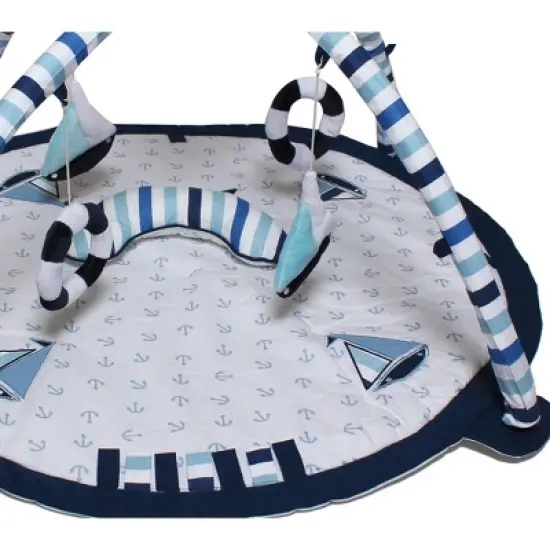 Bacati - Baby Activity Gyms & Playmats (Little Sailor Blue/Navy) image {2}