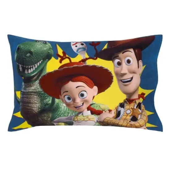 Disney Toy Story Taking Action Blue, Green and Yellow 4 Piece Toddler Bed Set image {4}