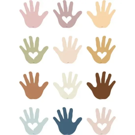 Teacher Created Resources&reg; Everyone is Welcome Helping Hands Mini Accents, 36 Per Pack, 6 Packs image {1}