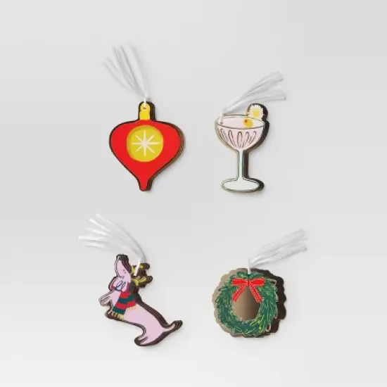 16ct Christmas Tie-On Gift Tags Festive Prints - Wondershop&trade; image {2}