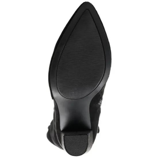 Journee Collection Womens Dominga Tru Comfort Foam Wide Calf Block Heel Knee High Boots image {8}