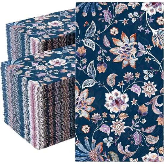 Trendables 100 Count Printed Rectangle Dinner Napkins image {9}