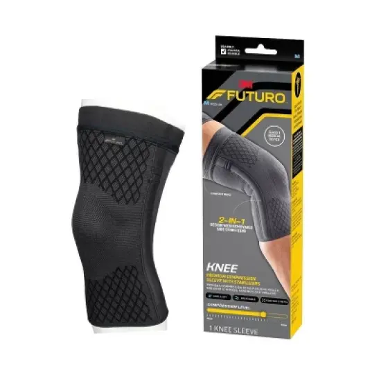 FUTURO Premium Compression Knee Sleeve with Stabilizers image {1}