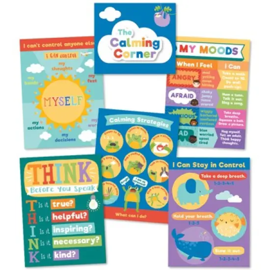 Carson Dellosa Education Calming Strategies Chart Set, 7 Pieces image {1}