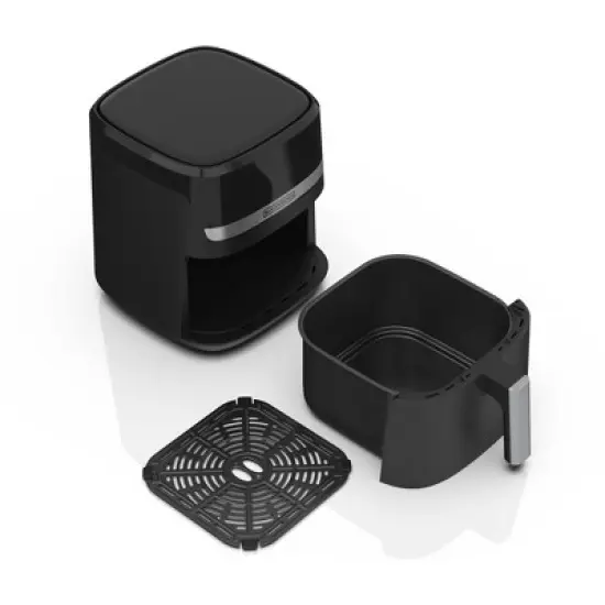 BLACK+DECKER Purify 2QT Air Fryer, Timer with Auto Shut-off and Shake Reminder, Digital LED Touchscreen and 9 Presets, 1000W, Dishwasher Safe Parts image {6}