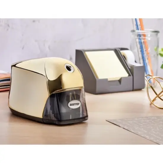 Bostitch QuietSharp Executive Electric Pencil Sharpener Gold - Classroom & School Supplies for Kids image {4}