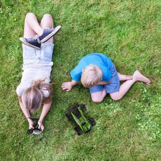 Toy Time Kids' 1:16 Scale Remote Control Monster Truck - Green image {2}