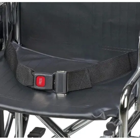 DMI Wheelchair Seat Belt and Safety Harness, Easy Install, 45 Inches long and 1.75 Inches Thick, Adjusts to 41 Inches, Black (Pack of 1) image {1}
