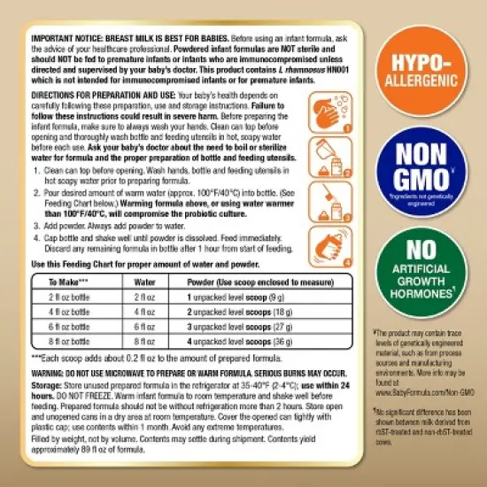Hypoallergenic Powder Infant Formula - up & up&trade; image {4}