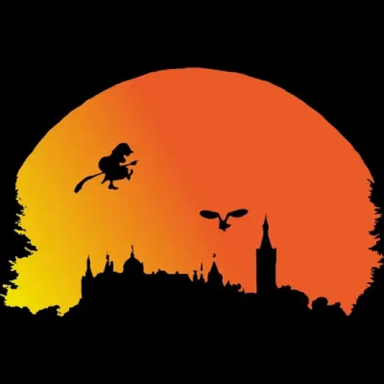 Men's Design By Humans Halloween witch silhouette By InfaredDesigns Tank Top image {1}