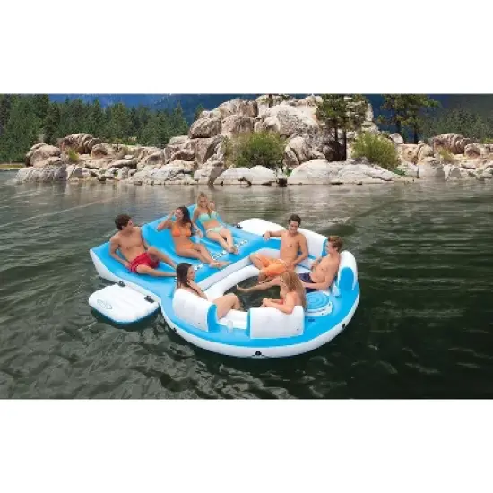 Intex Relaxation Island Lounge 6-Person Raft image {1}