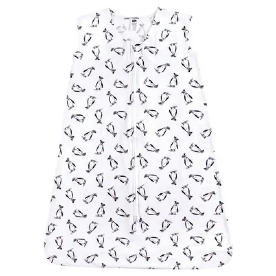 Hudson Baby Infant Boy Cotton Sleeveless Wearable Sleeping Bag, Sack, Blanket, Penguins image {2}
