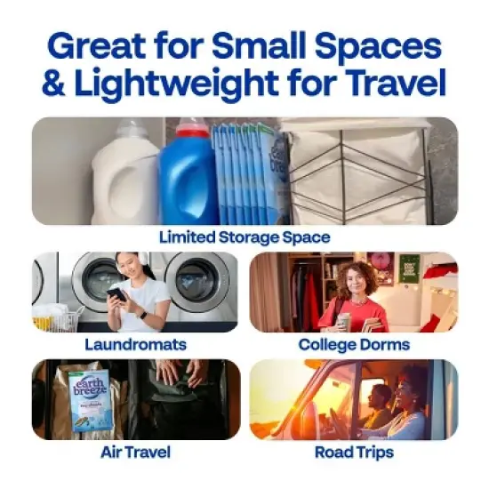 Earth Breeze Laundry Detergent Sheets - Fresh Scent Eco Sheets - 32ct - 64 Loads image {7}