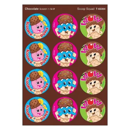 Trend Enterprises Trend Scoop Squad/Chocolate Stinky Stickers 48 Per Pack 6 Packs (T-83304BN) image {4}