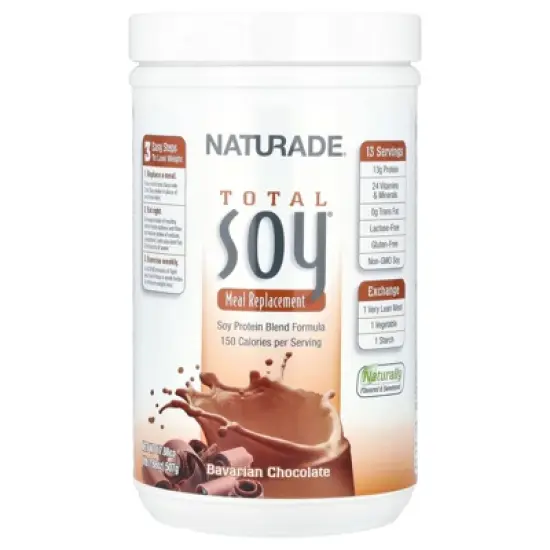 Naturade Total Soy&reg;, Meal Replacement, Bavarian Chocolate, 1 lb 1.88 oz (507 g) image {4}