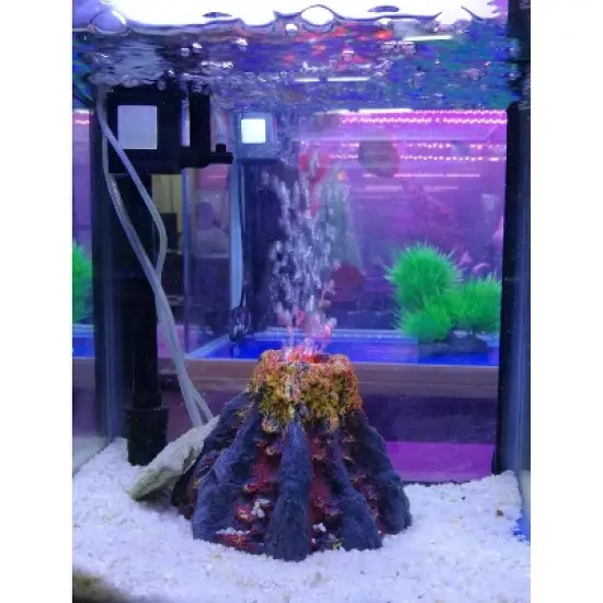 Unique Bargains Aquarium Fish Tank Decoration Artificial Volcanic Bubble Maker 0.24 Pounds 2.36 Inch image {2}