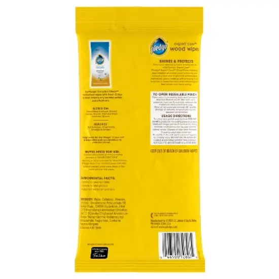 Pledge Multisurface Enhancing Wipes - Lemon - 24ct image {2}