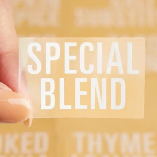 Talented Kitchen Talented Kitchen 134 Preprinted Minimalist Spice Labels, White Seasoning Labels for Spice Rack, Kitchen Organization image {4}