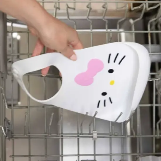 Hello Kitty Silicone Molded Bib image {4}