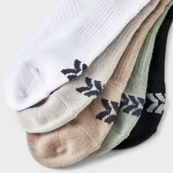 Men's Striped Lightweight Dart No Show Socks 6pk - All In Motion&trade; 6-12 image {2}