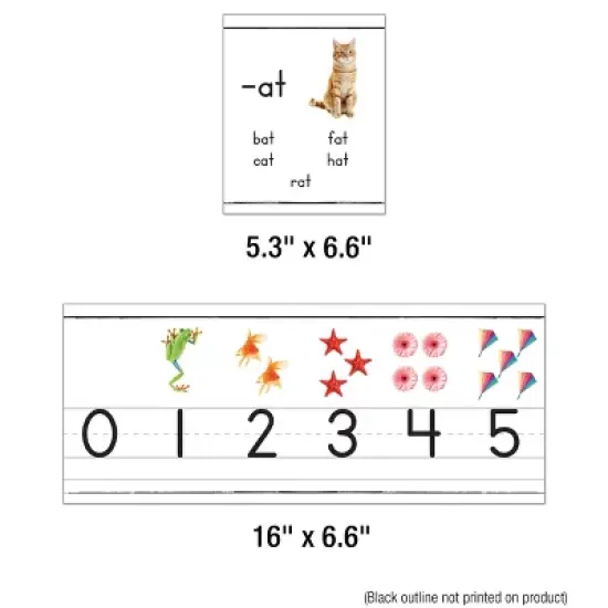 Carson Dellosa Education Photographic Alphabet Line: Manuscript Bulletin Board Set, Grade PK-2 (33 pieces) image {3}