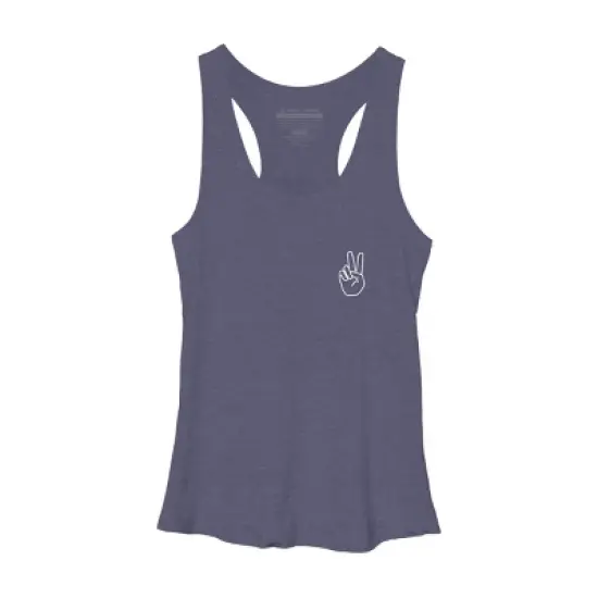 Women's Design By Humans peace By desiredesign Racerback Tank Top image {7}