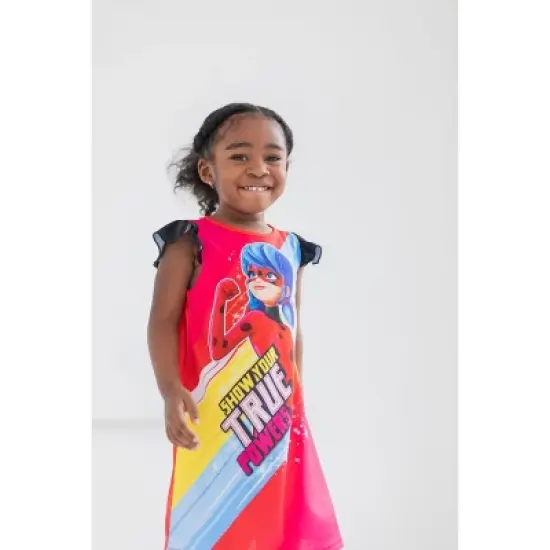 Miraculous Ladybug Girls Nightgown Pajamas Toddler to Big Kid image {2}