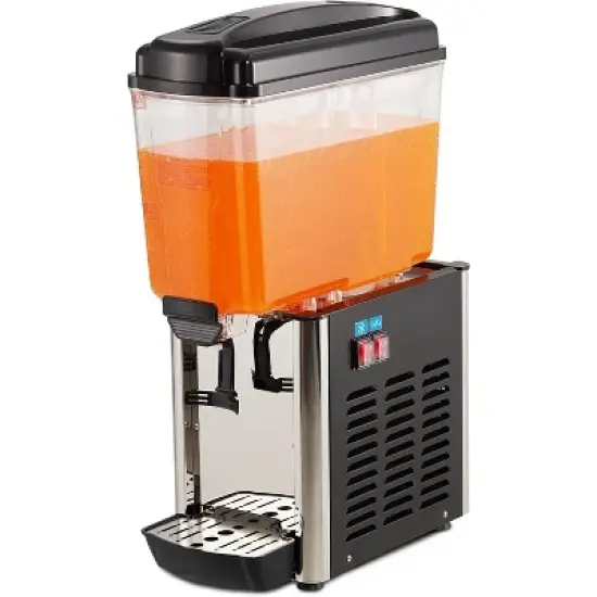 Acekool Commercial 4.8 Gallon Beverage Dispenser with Thermostat Control - Perfect for Juices, Cocktails,Black image {2}