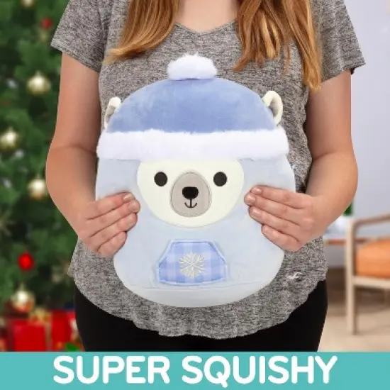 Squishmallows Original 10" Brooke The Polar Bear- Official Jazwares Plush - Collectible Soft & Squishy Stuffed Animal Toy- Gift for Kids, Girls & Boys image {2}