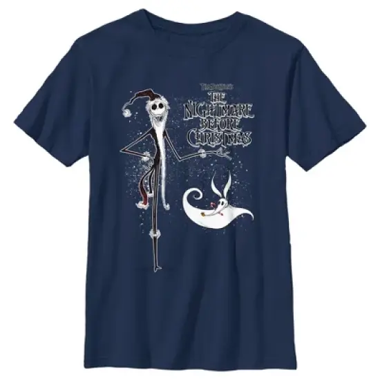 Boy's The Nightmare Before Christmas Jack Skellington Sandy Claws Logo T-Shirt image {3}