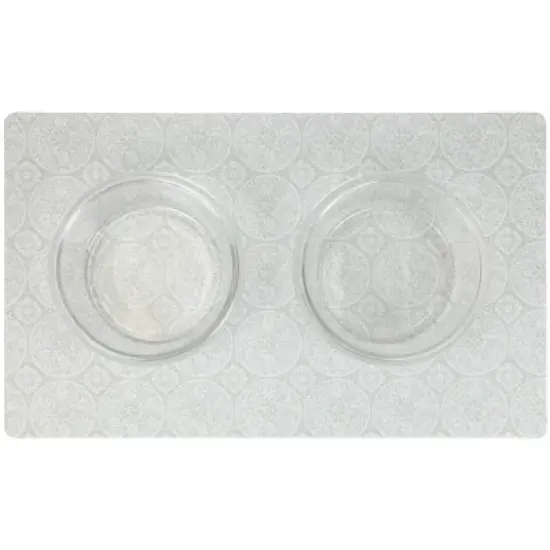 Drymate 12"x 20" Feeding Placemat for Cats and Dogs - Tan Global image {1}