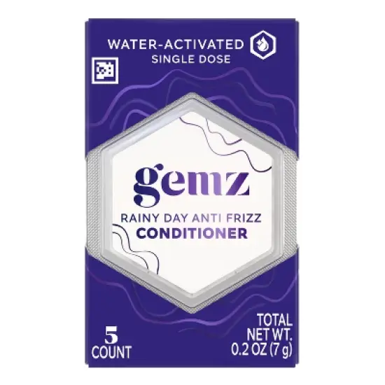 gemz Anti-Frizz Conditioner, Rainy Day, Color Safe - 5ct/0.2oz image {9}