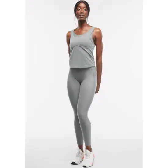 Peloton Women's Cadent Laser Perforated Legging, Sage Green image {8}