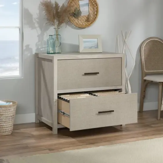 2 Drawer Pacific View Lateral File Cabinet Chalked Chestnut - Sauder image {2}