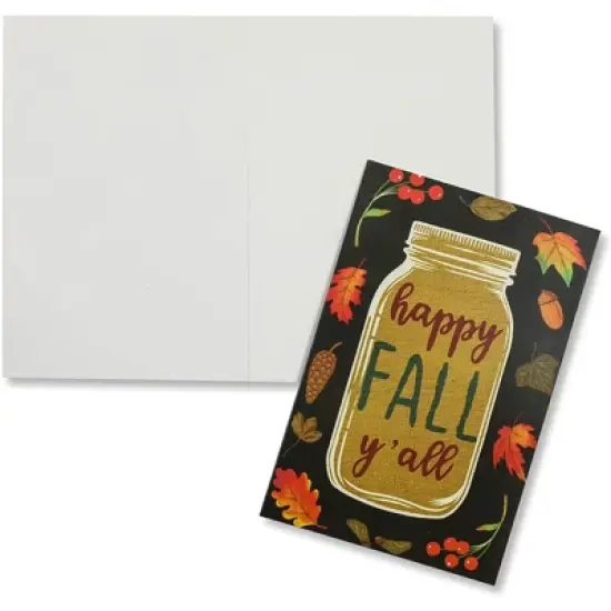 48-Pack Happy Thanksgiving Cards with Kraft Envelopes (4x6 In, 3 Fall Designs) image {4}