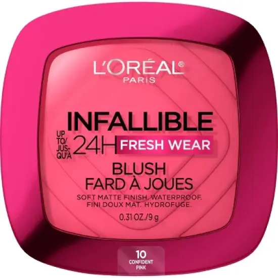 L'Oreal Paris Infallible Up to 24H Fresh Wear Blush Powder - 0.31oz image {8}