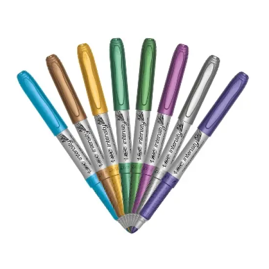 BIC Intensity Metallic Permanent Markers Fine Point Assorted Colors 1000331 image {2}
