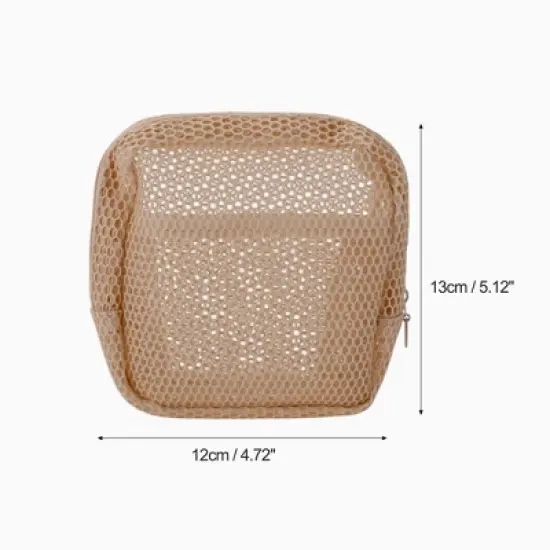 Unique Bargains Durable Grid Makeup Bag 1 Pc image {1}