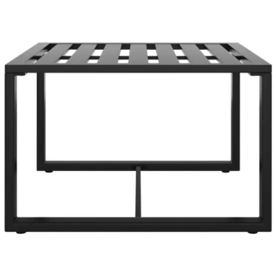 vidaXL 3 Piece Patio Sofa Set with Cushions Aluminum Anthracite image {8}