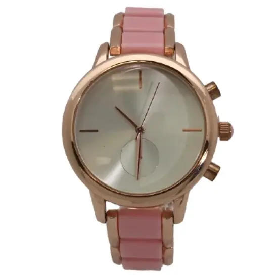 OLIVIA PRATT WOMENS TWO TONE MATTE AND SHINY BRACELET WATCH image {7}