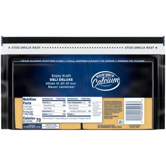 Kraft Deli Deluxe American Cheese Slices - 16oz/24ct image {10}