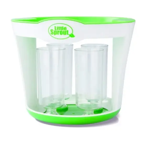 Sprout Cups Baby Food Maker (11 Pcs) Make 4 6oz Food Squeeze Purees w Fill Station, Pouches, Funnel, Tubes & Plunger- Dishwasher Safe & BPA Free image {2}