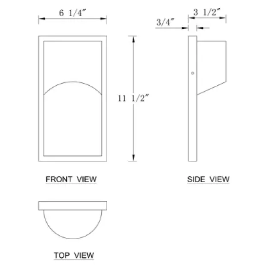 C Cattleya Modern Matte Black Integrated LED Outdoor Wall Light with Gold Stainless Steel Plate Accent image {6}