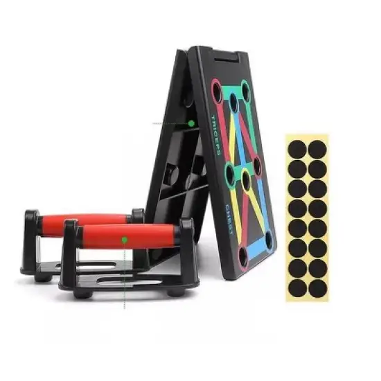 Link 9 in 1 Push Up Rack Board System Fitness Home Workout Train Gym Exercise image {1}