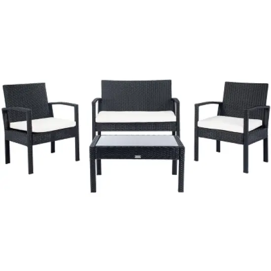 Bassey 4 Piece Living Set - Indoor/Outdoor - PAT7507 - Safavieh image {8}