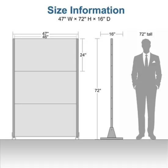 72" H&times;47"W Dovelina Black Privacy Screen Decorative Garden Fence with Triangle Pattern image {3}