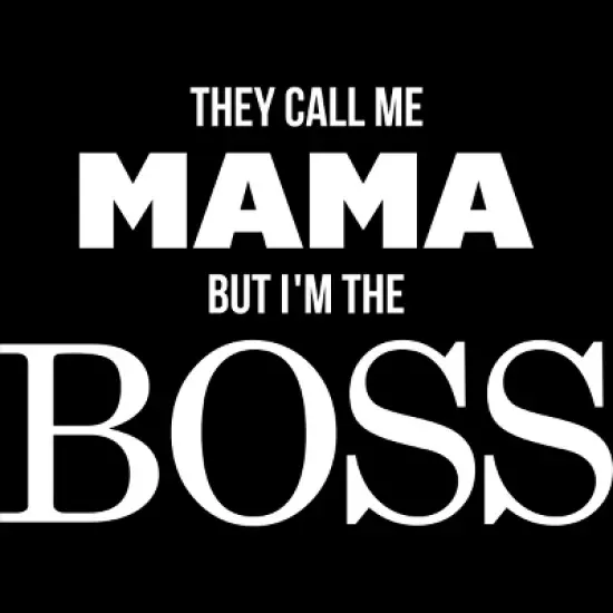 Women's Design By Humans They Call Me Mama But I'm the Boss By Shirz Racerback Tank Top image {1}