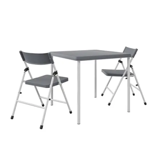 Cosco 3pc Kids' Activity Set with Folding Chairs Gray/White image {7}